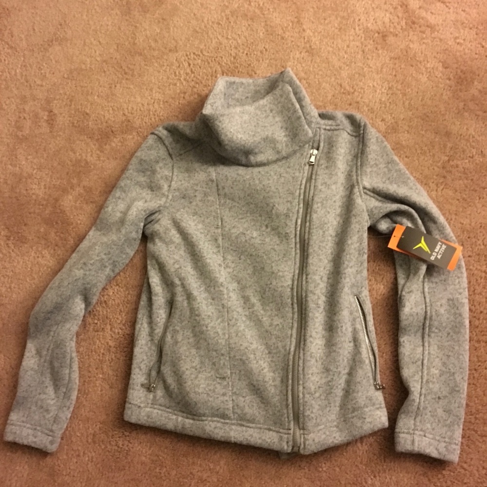 Warm Old Navy Fleece Moto Jacket - XS